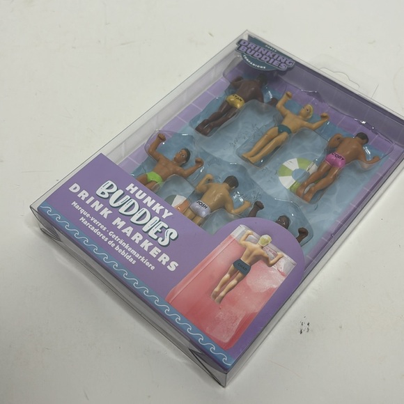 Hunky Buddies | Hunky Men Drink Markers | Drink Buddies | Party Gay Pride NWT - Picture 5 of 6